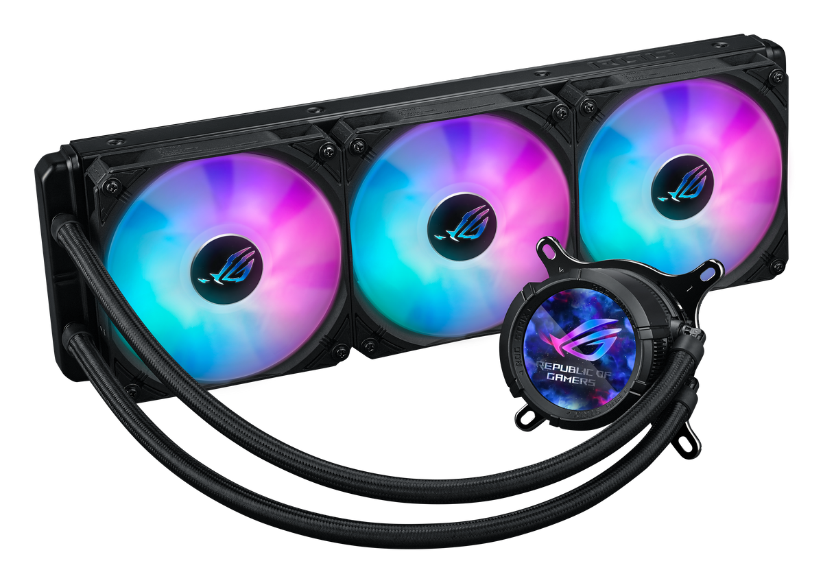 ASUS ROG STRIX LC III 360 – AIO-Kühler – 360 mm Radiator, 3×120 mm, LCD, ARGB, Schwarz, für LGA 1700, AM5