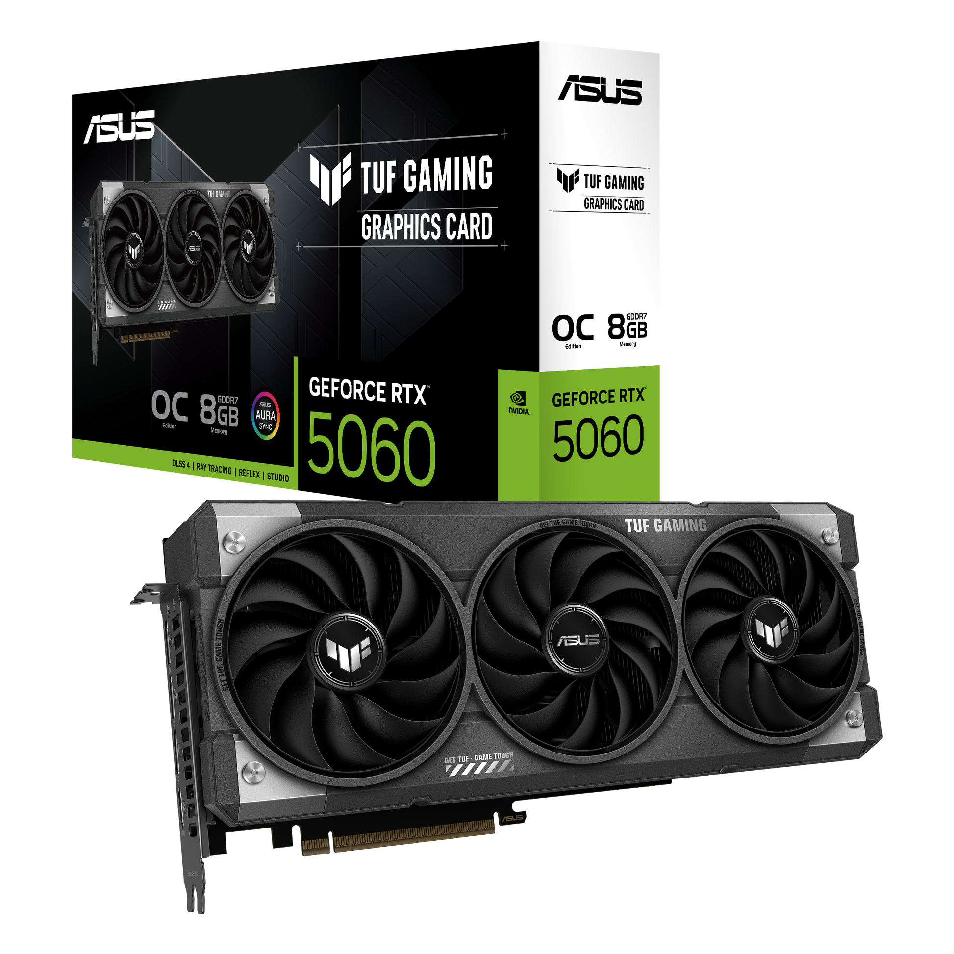 ASUS TUF-RTX5060-O8G-GAMING – PCIe Grafikkarte – GeForce RTX 5060, 8 GB GDDR7, 3×DP/1×HDMI, PCIe 5,0