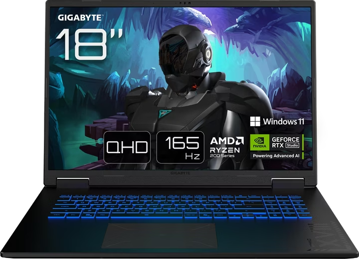 Gigabyte Gaming A18 – 18" WQXGA, Ryzen 7 260, 32 GB, 1 TB SSD, RTX 5070, Win 11 Home