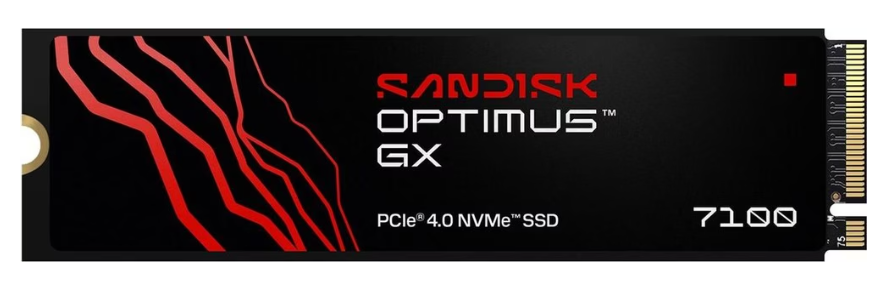 SanDisk Optimus GX7100X 4 TB – für M.2 2230, PCIe NVMe, Lesen 5150 MB/s, Schreiben 4850 MB/s