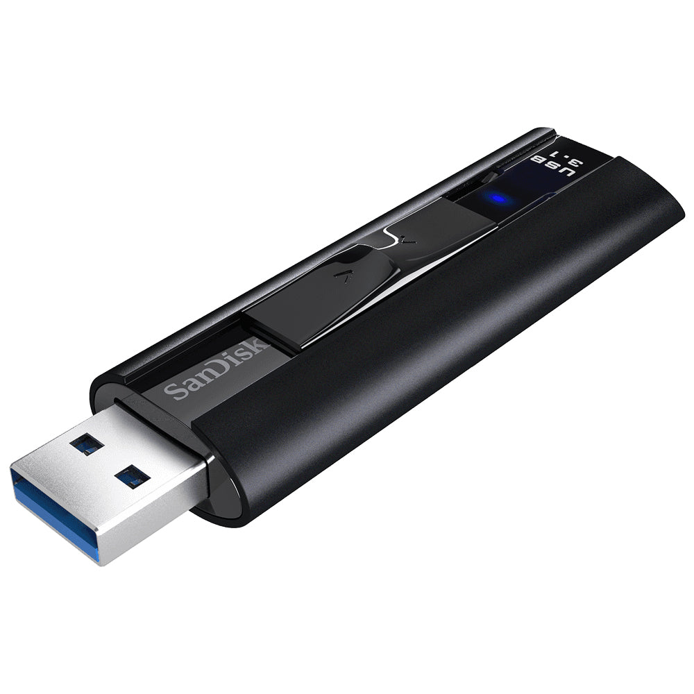 SanDisk Extreme Pro USB-Stick – 128 GB, USB Typ-A, USB 3.2 Gen 1, Passwortschutz, Schlüsselanhänger
