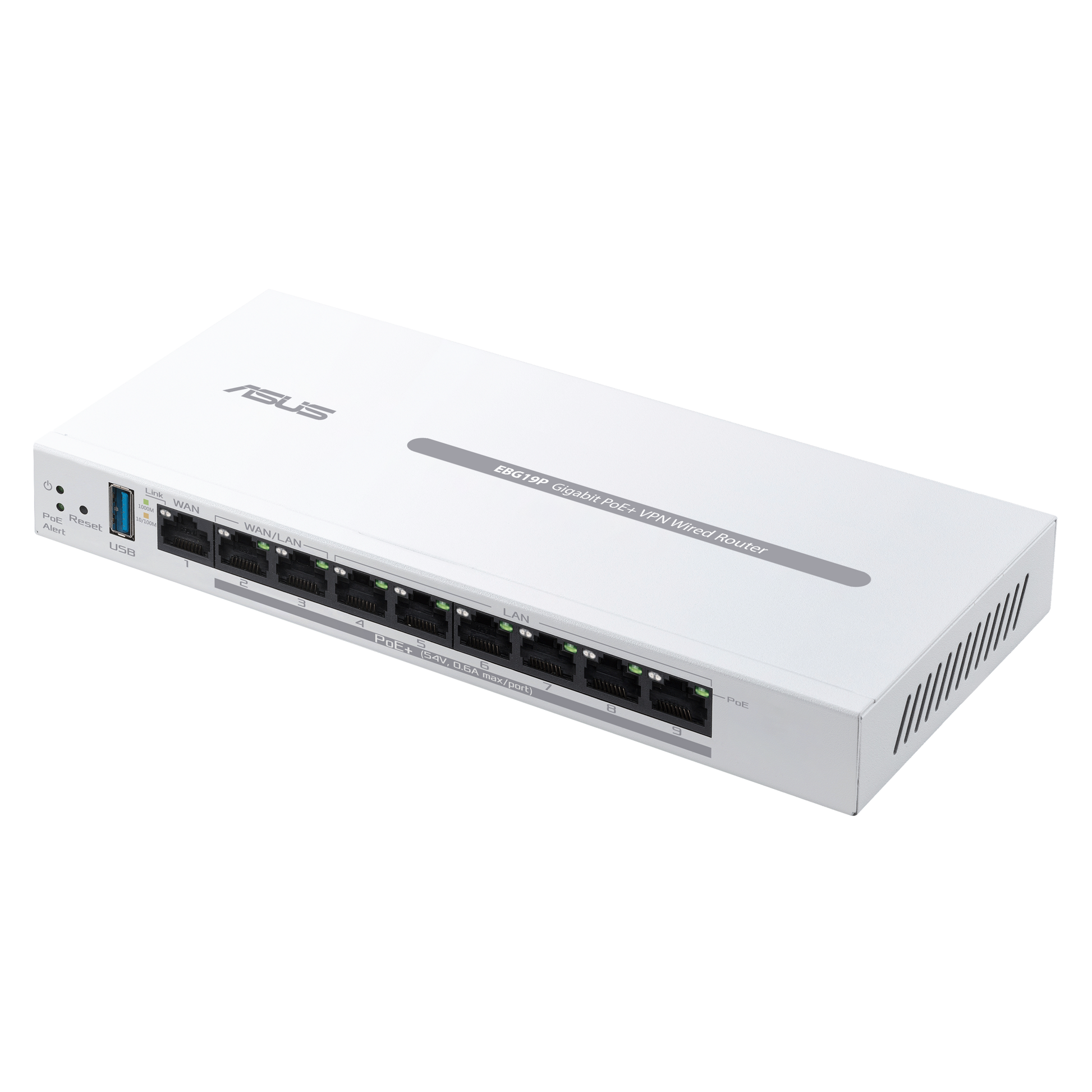 ASUS ExpertWiFi EBG19P VPN-Router – 1× Ethernet-WAN, 8× LAN, 1× USB 3.2 Gen 1