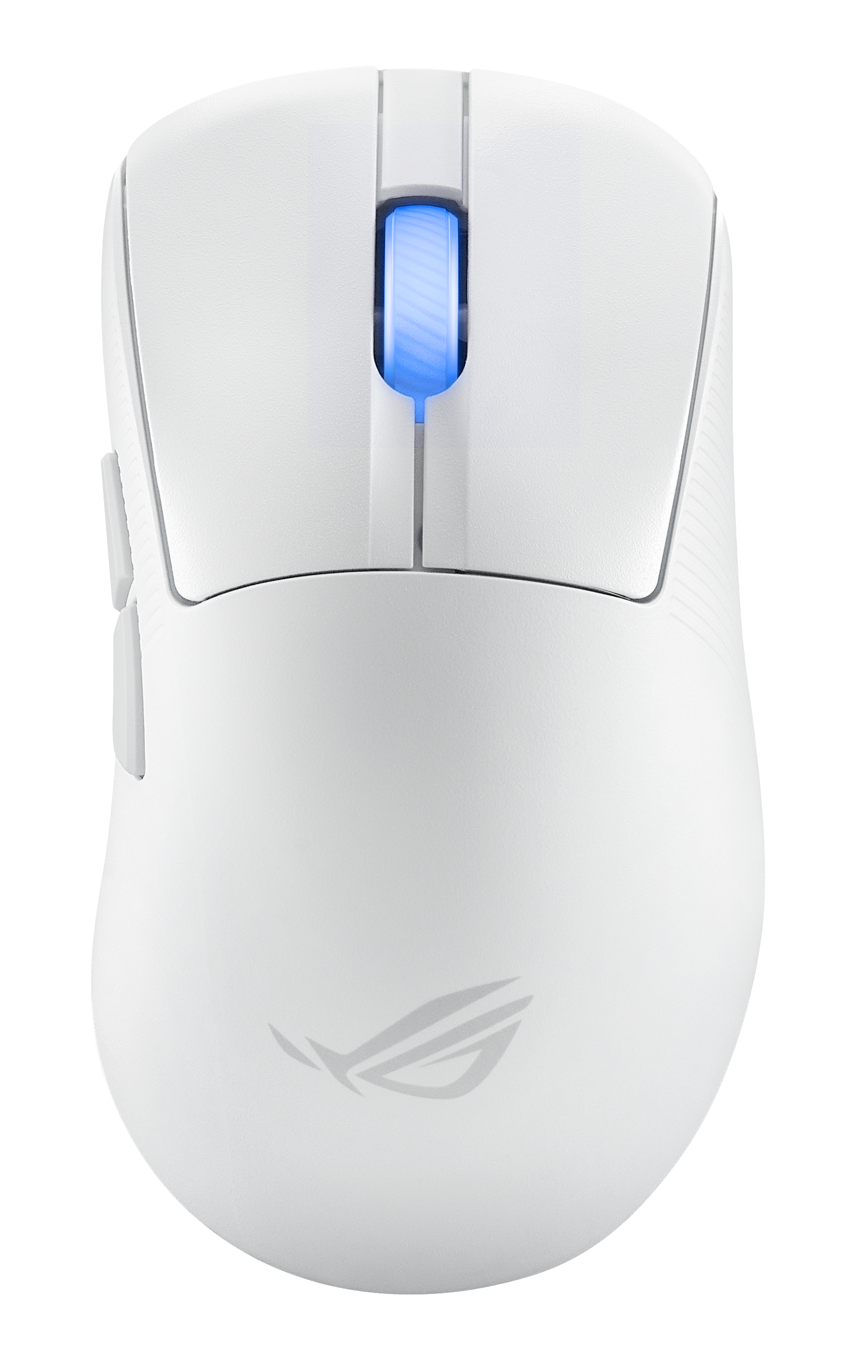 ASUS ROG Keris II WL Ace WHT Gaming-Maus – kabellos, Bluetooth + 2,4 GHz, USB-A, 42'000 dpi, 4 Tasten, für Rec