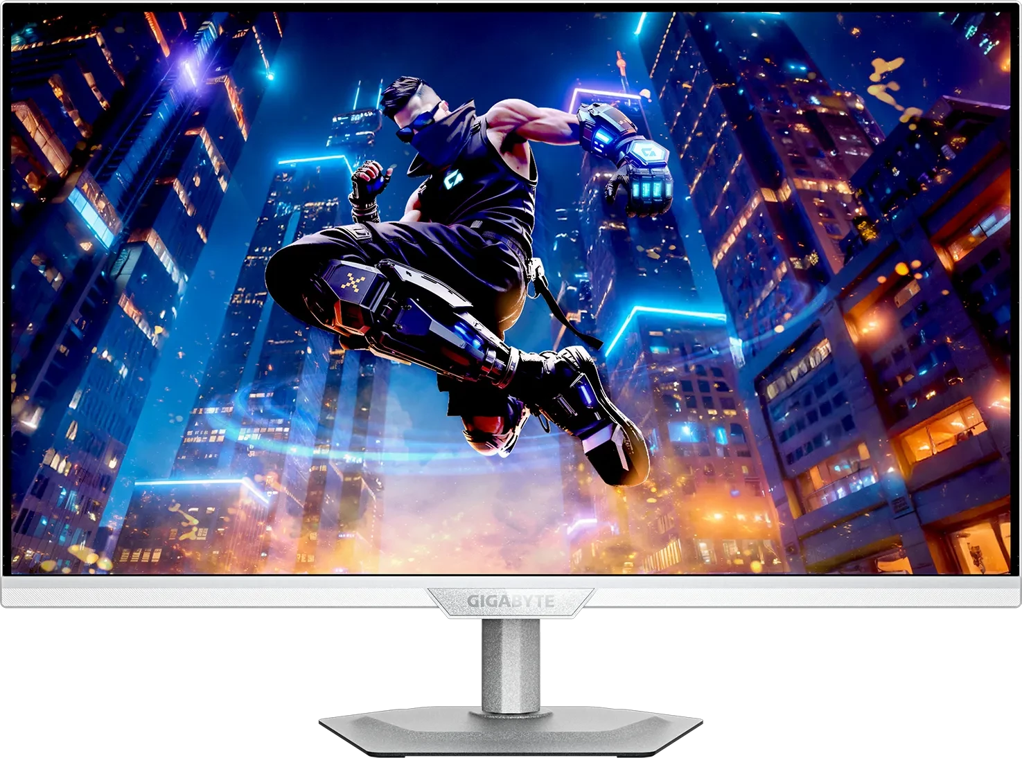GIGABYTE M27UP ICE – 27", 3840 × 2160 (4K), IPS, 160 Hz, USB‑C 18 W, DisplayHDR 400