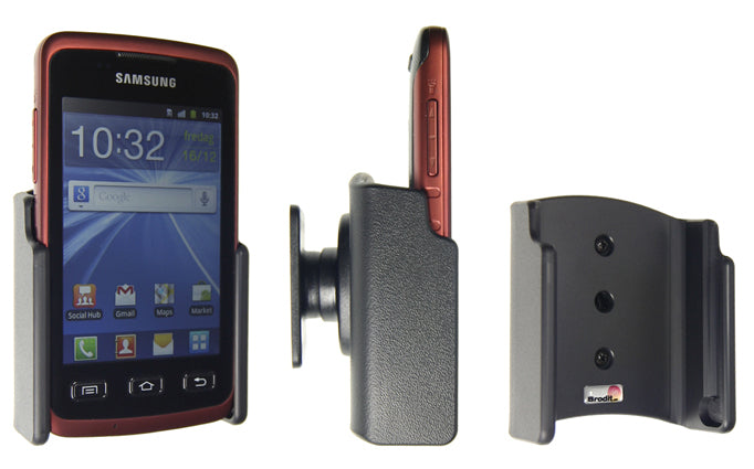 Brodit Auto-Halterung, schwenkbar/neigbar – für Samsung Galaxy Xcover GT-S5690 – Schwarz, Kunststoff