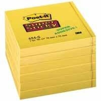 Post-it Super Sticky Haftnotizen – 76×76 mm – Gelb, 90 Blatt, PEFC