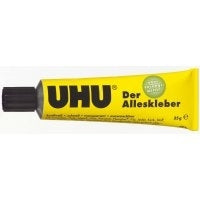 UHU Alleskleber – permanent, transparent, lösemittelfrei, 35 g, für Metall, Keramik, Porzellan usw.