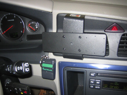 Brodit Montageplattenverlängerung – Spezialzubehör – AMPS vorgebohrt, 155 × 50 × 5 mm, Schwarz