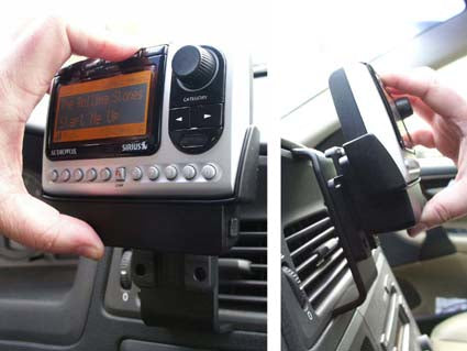 Brodit Montageadapter – für AMPS-Bohrbild – Schwarz