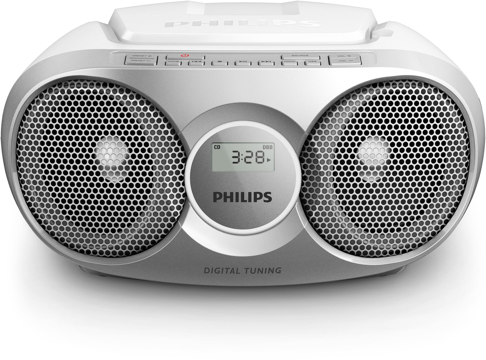 Philips AZ215S – CD-Player – Portabel – UKW, Akkubetrieb – Silber