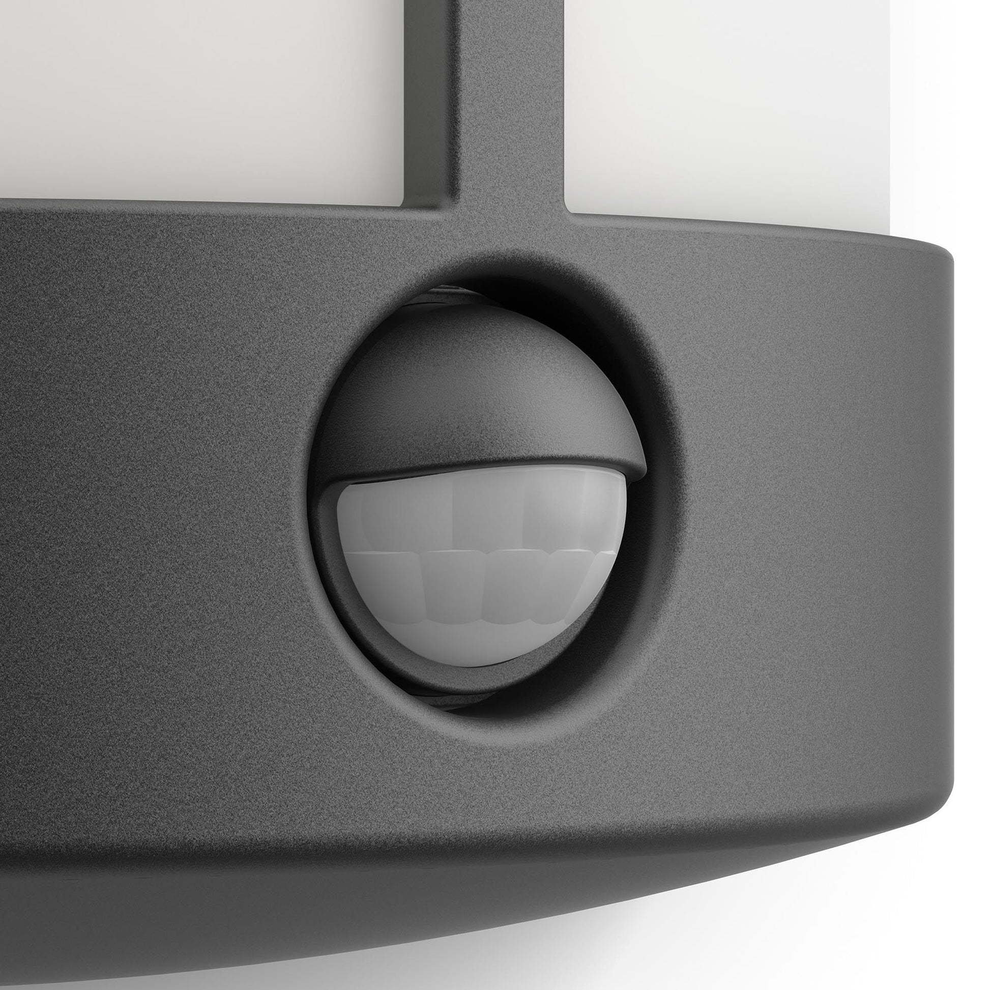 Philips by Signify Philips Aussenwandleuchte – 2700 K – IP44 – Netzbetrieb – mit Bewegungsmelder – Anthrazit – Aluminium