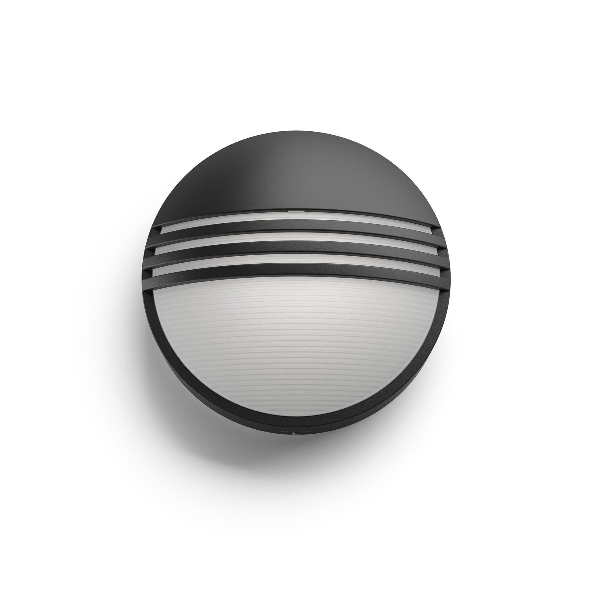 Philips by Signify Philips Aussenwandleuchte – 600 lm, 6 W – Warmweiss, 2700 K – IP44 – Netzbetrieb – Schwarz – Kunststoff