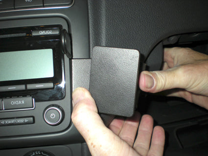 Brodit Auto-Halterung, ProClip, gewinkelt – für Volkswagen Polo 2010–2014 – Schwarz