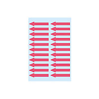 HERMA Vario Schuletiketten – Motiv Pfeile, 38×7 mm, 88 Stk, 4 Bogen