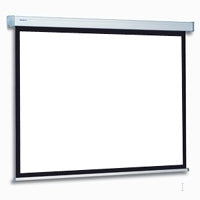 Da-Lite Compact RF Electr – Elektrische Projektionswand, 240×240 cm, sichtbare Fläche 230×230 cm, Matt Weiss