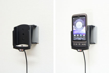 Brodit Spezial-Zubehör – Aktive Halterung, Ausgang 2 A, für HTC Desire, Schwarz