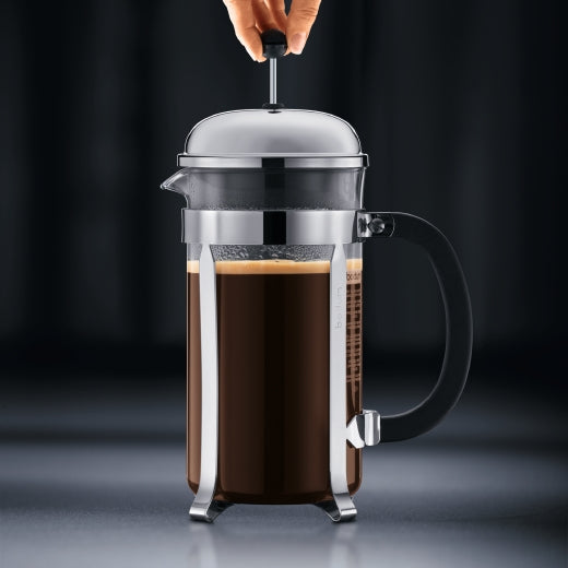 Bodum Chambord French Press / Kaffeebereiter – 0,5 l, 4 Tassen, Borosilikatglas/Kunststoff