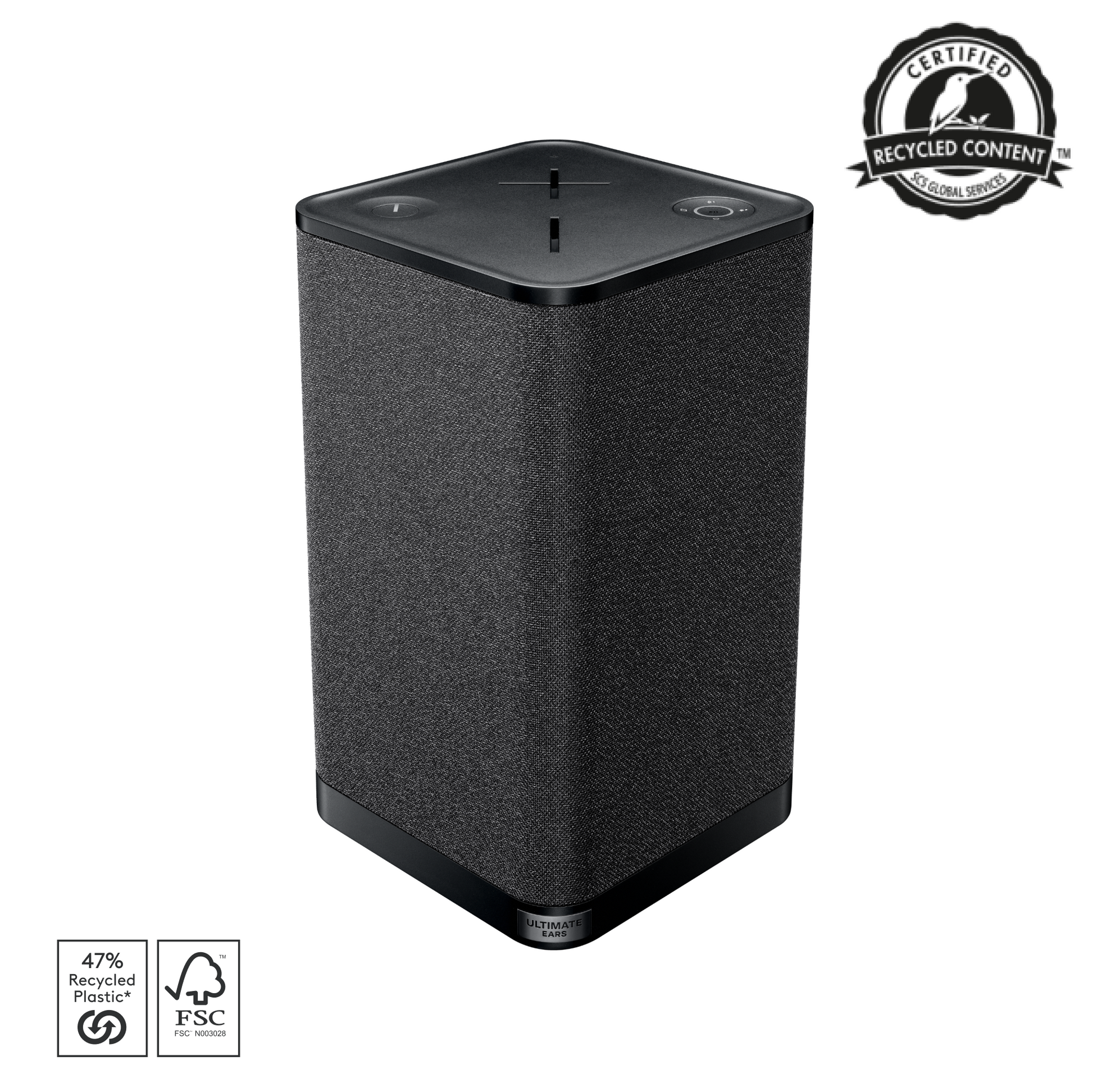 Ultimate Ears Hyperboom – Party-Lautsprecher – 270 × 270 × 510 mm, Schwarz