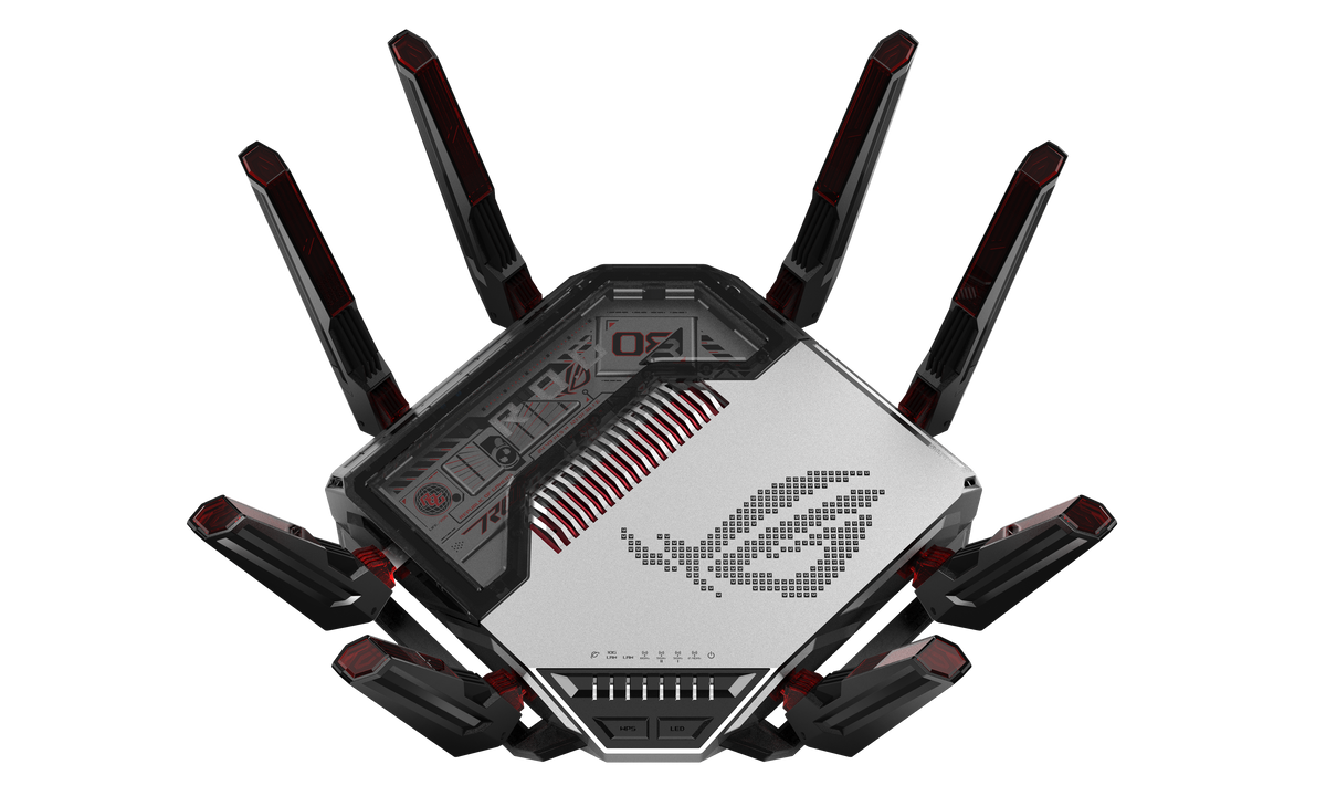 ASUS ROG Rapture GT-BN98 WLAN-Router – Wi-Fi 8 (802.11bn), Quad-Band (2,4/5/6 GHz), 2,5/10GbE, 7× LAN, USB