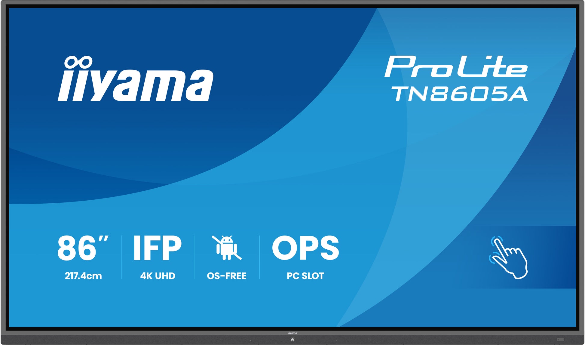 iiyama TN7505A-B1AG – Interaktives Display 74,5" – 3840 × 2160 (4K UHD), IPS, 450 cd/m²