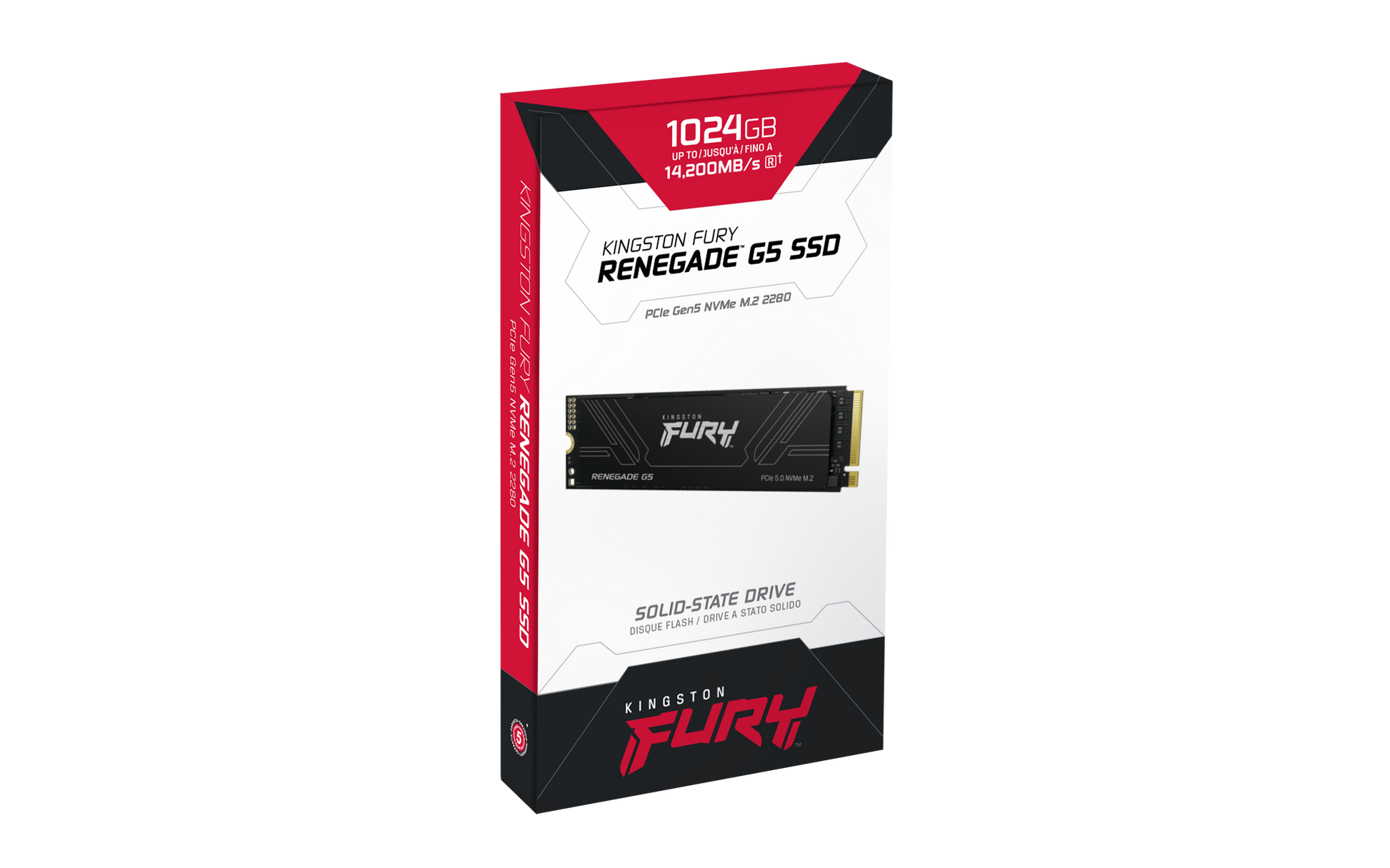 Kingston Technology Kingston Fury Renegade G5 M.2 2280 NVMe SSD – 2,05 TB, PCIe 5.0, 14'700 MB/s Lesen