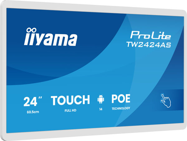 iiyama ProLite TW2424AS – 23,8" Touch, 1920 × 1080 (Full HD), IPS, LAN