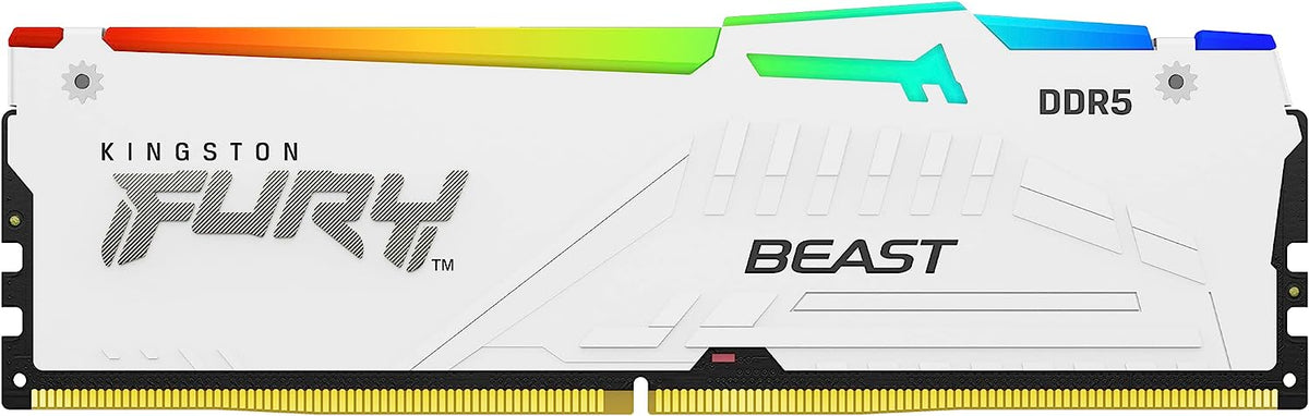 Kingston Technology Kingston FURY Beast RGB EXPO – 32 GB DDR5 6400 MT/s, CL32, ECC (On-Die), RGB, Weiss