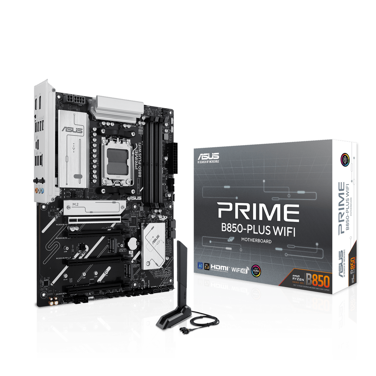 ASUS PRIME B850-PLUS WIFI – Mainboard – AM5, AMD B850, ATX, DDR5