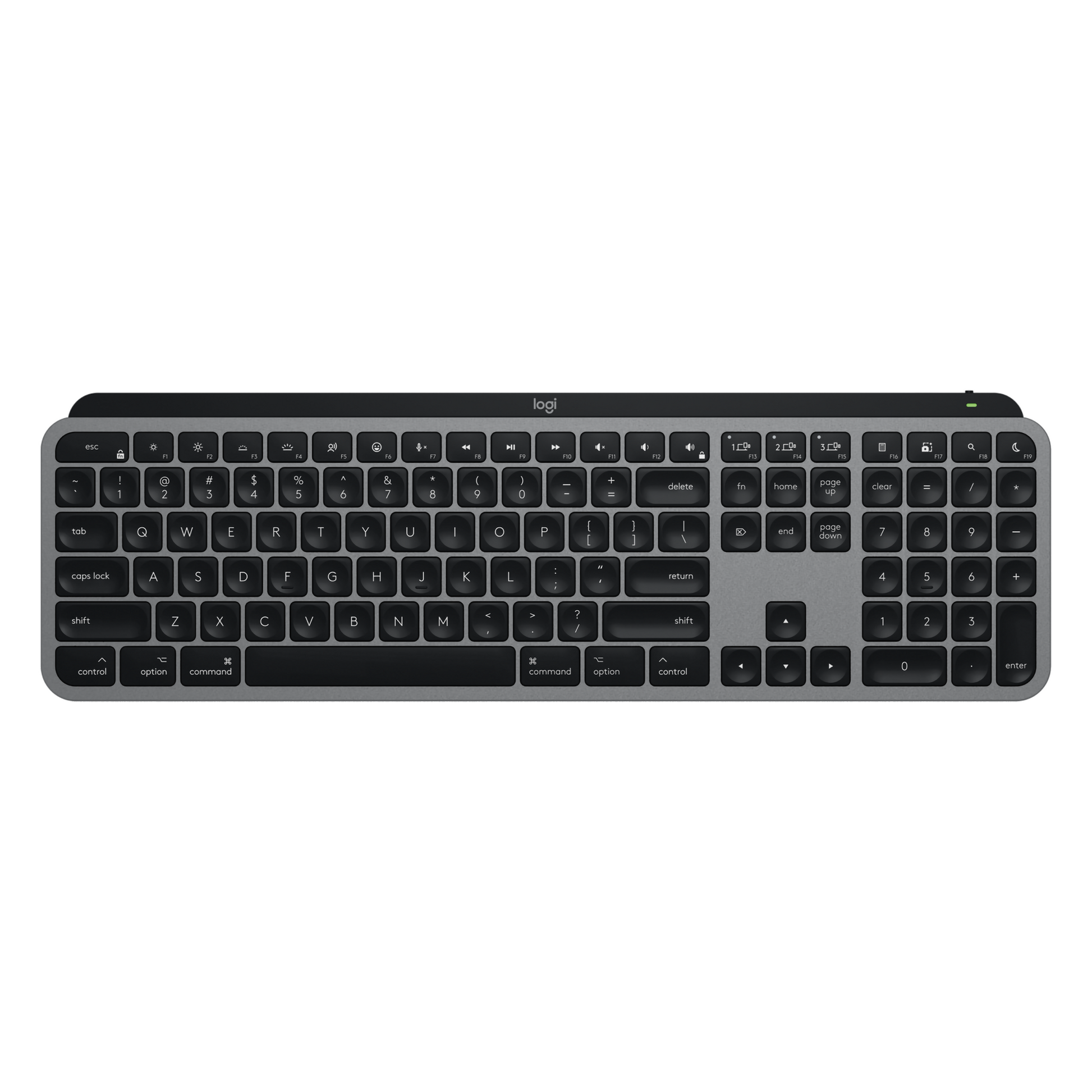 Logitech MX Keys S – Tastatur, kabellos (Bluetooth), CH-Layout (DE-CH) – für macOS