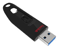 SanDisk Ultra USB-Stick 64 GB – USB-A USB 3.2 Gen 1, 100 MB/s Lesen, Passwortschutz, 128-bit AES, Schwarz