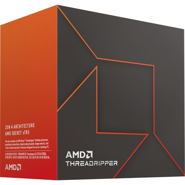 AMD Ryzen Threadripper 7960X – Prozessor – 24 Kerne/48 Threads, Boost 5,3 GHz, 350 W, Sockel sTR5