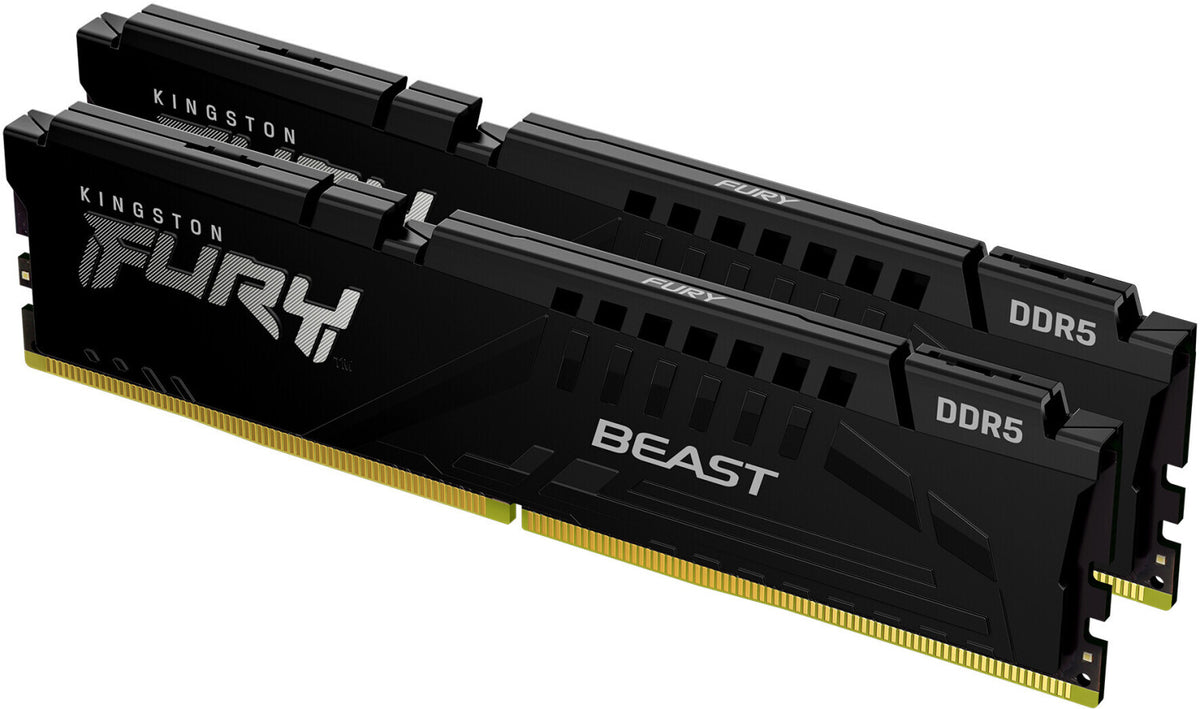 Kingston Technology FURY Beast – 64 GB (2×32 GB) DDR5, 5200 MT/s, CL40, 288-poliger DIMM, Schwarz