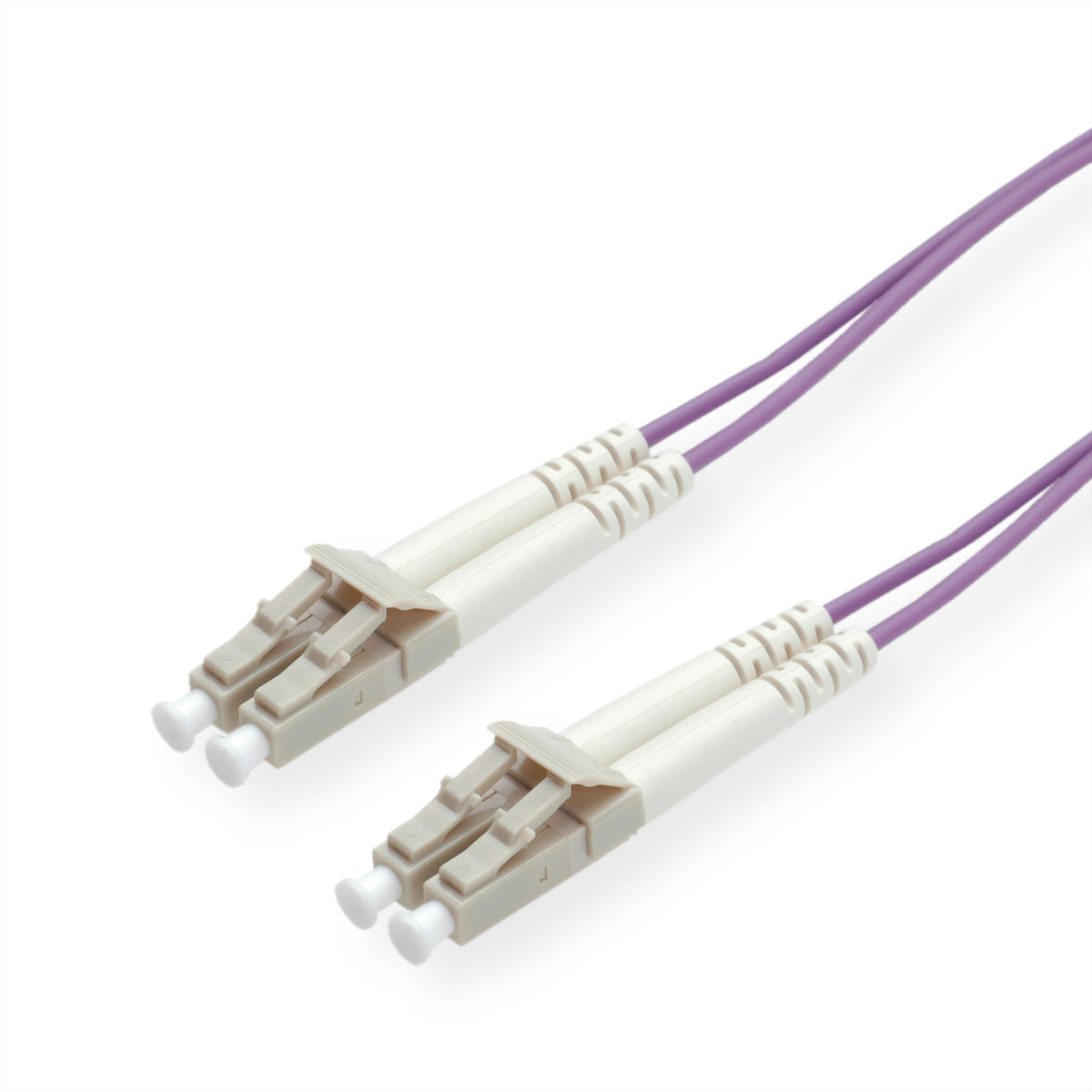 ROLINE LWL-Patchkabel – LC/LC, Multimode 50/125µm OM4, 20 m, violett