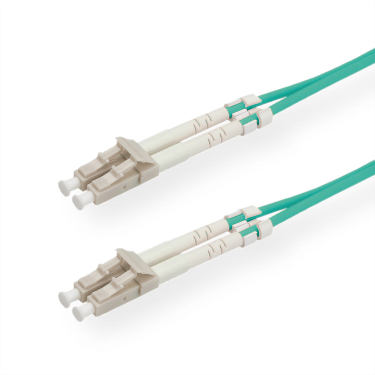 VALUE LWL-Patchkabel – LC–LC, Multi-Mode (50/125 µm OM3), 10 m, türkis, LSOH