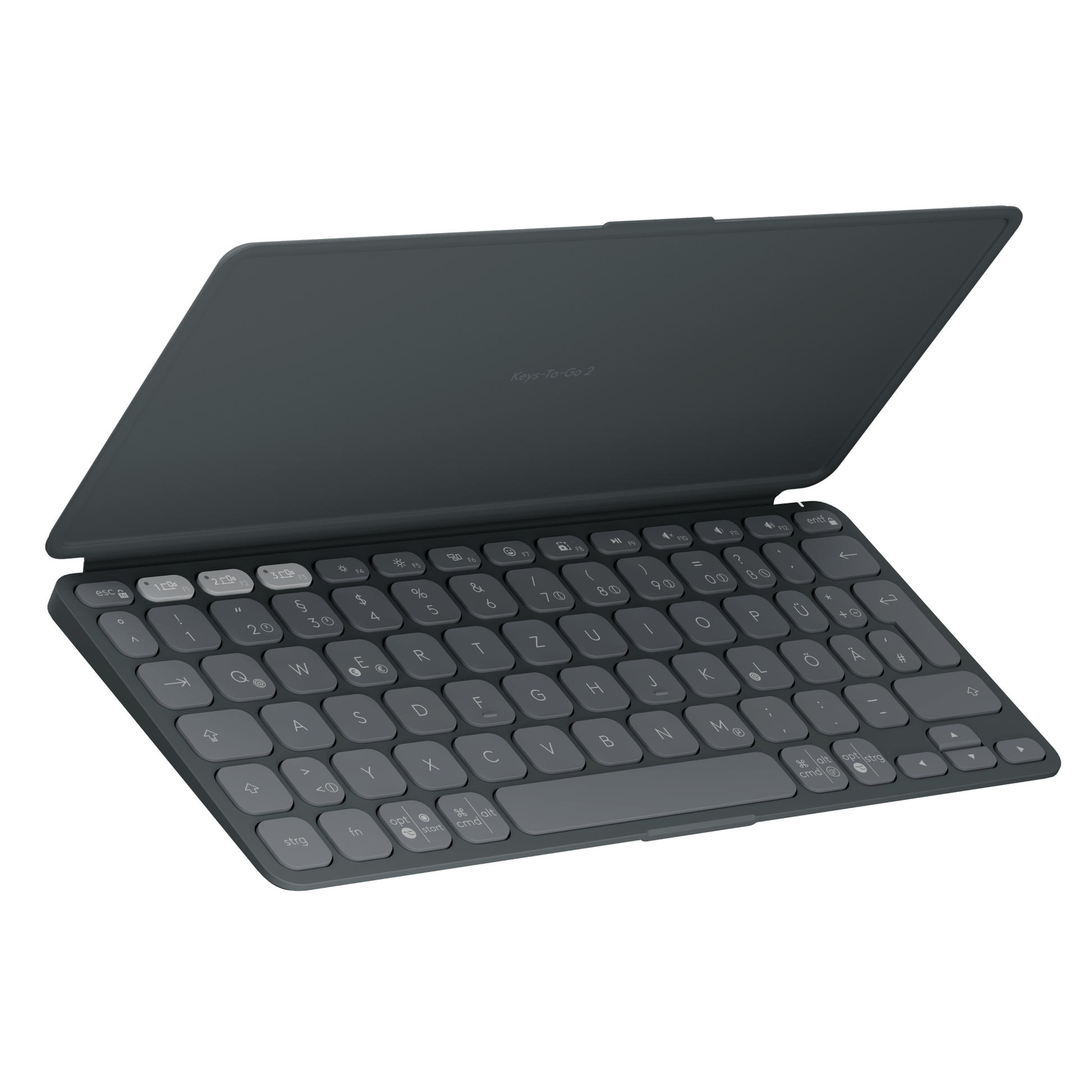 Logitech Keys-To-Go 2 – Tastatur, US-Layout (EN), Dunkelgrau