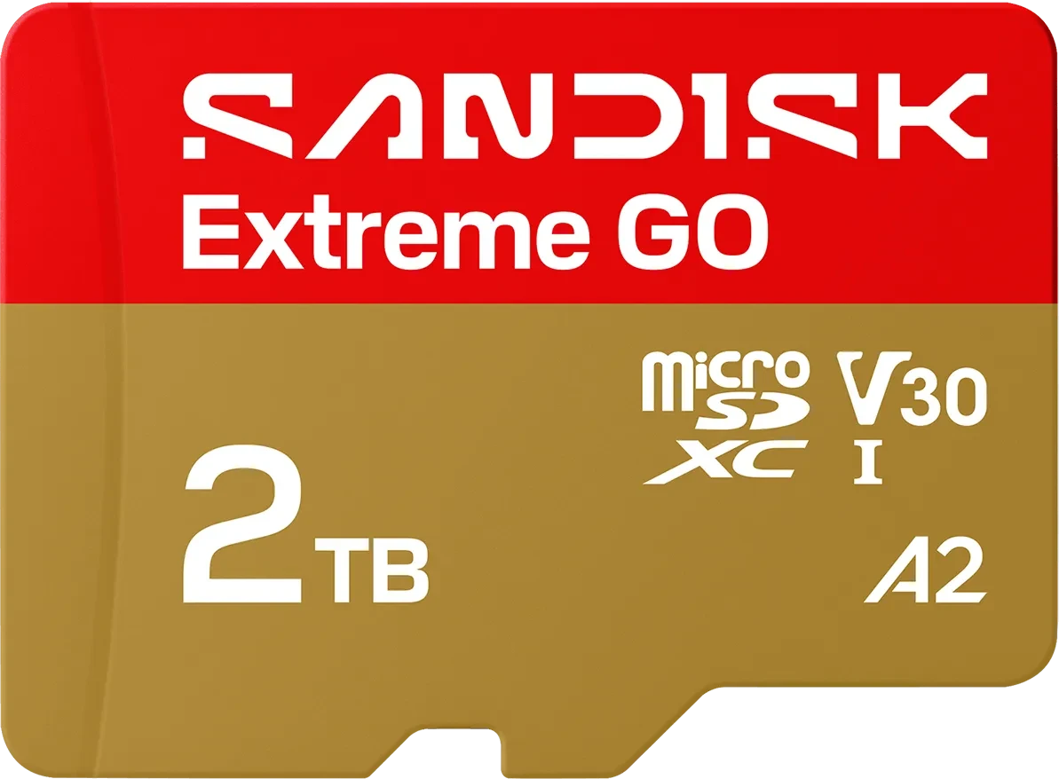SanDisk Extreme GO microSDXC 2 TB – UHS-I, 240/150 MB/s