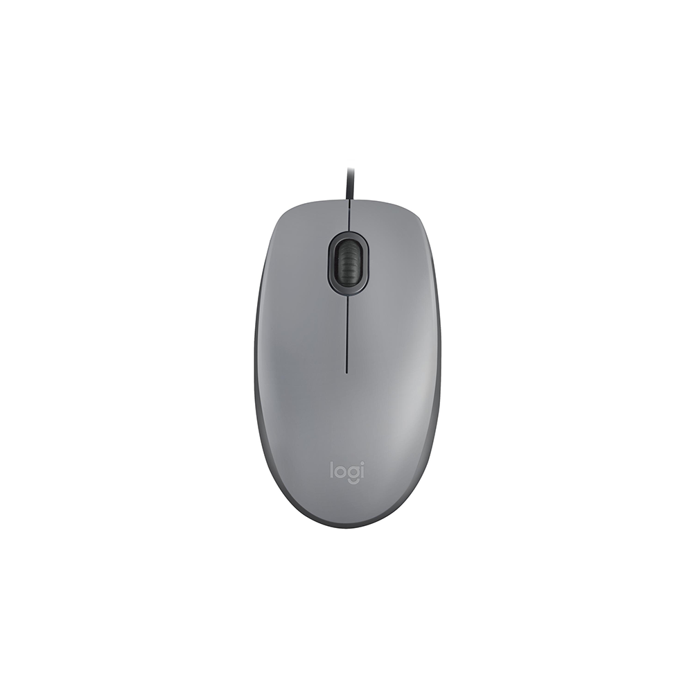 Logitech M110 Silent – Maus – Kabelgebunden (USB‑A), beidhändig, Graphit