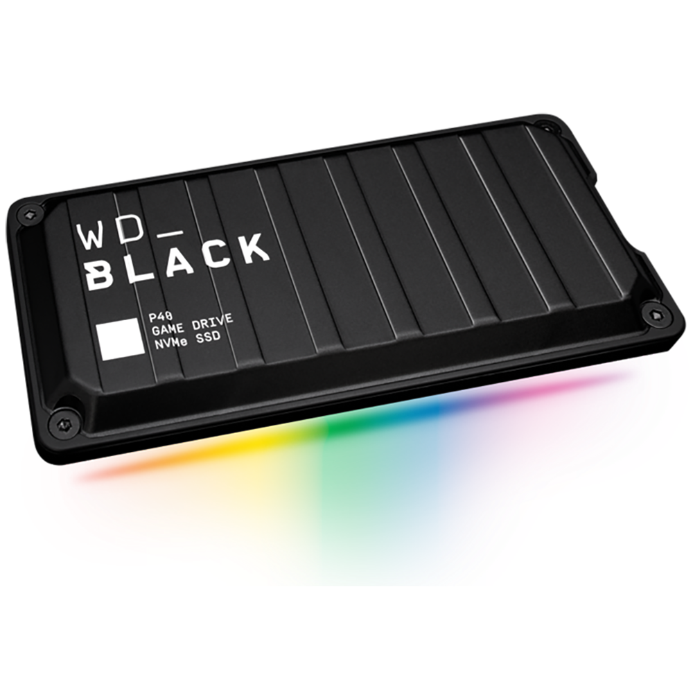 Western Digital WD_BLACK P40 2 TB – Tragbare SSD, USB-C 3.2 Gen 2 (10 Gbit/s), 2000 MB/s, Schwarz