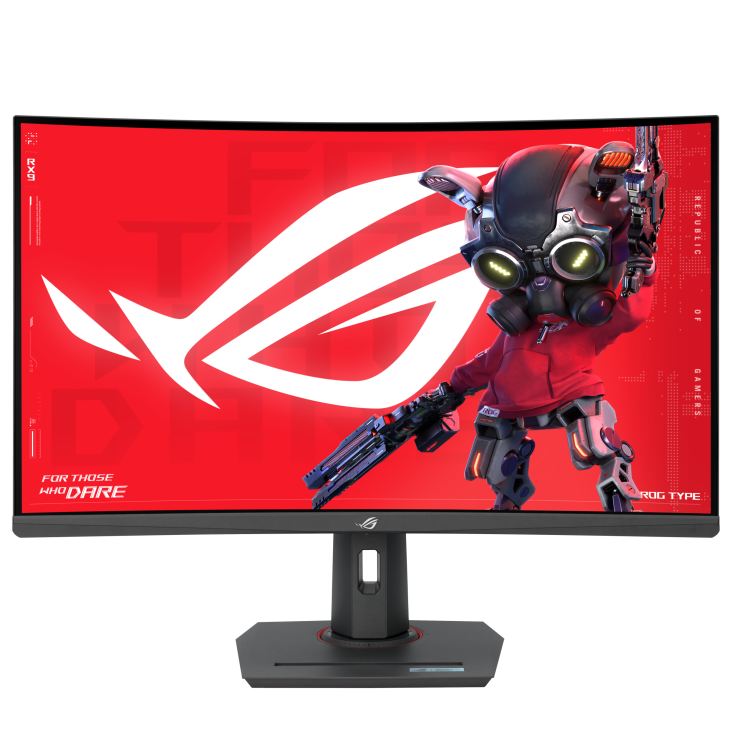ASUS ROG Strix XG32WCS – 31,5" Curved 1500R, 2560 × 1440 (WQHD), VA, 180 Hz, USB-C 8 W, DisplayHDR 400