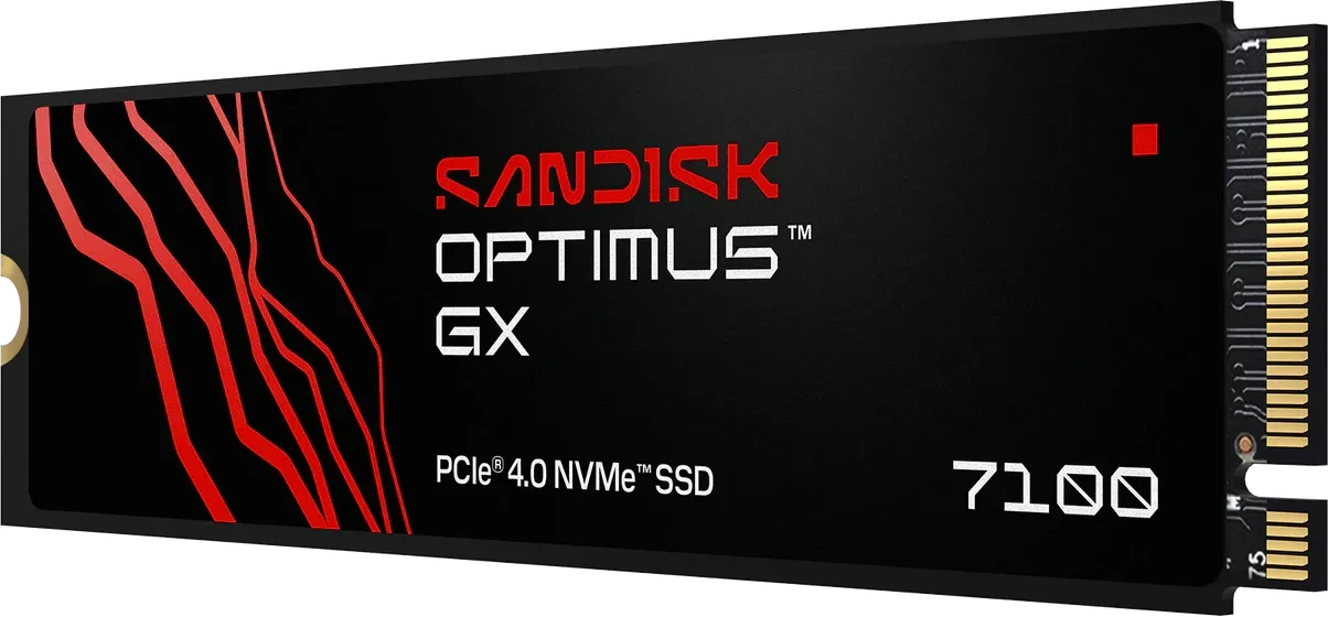 SanDisk Optimus GX 7100 – 500 GB M.2 NVMe SSD – PCIe 4.0, 6800 MB/s lesen, 5800 MB/s schreiben