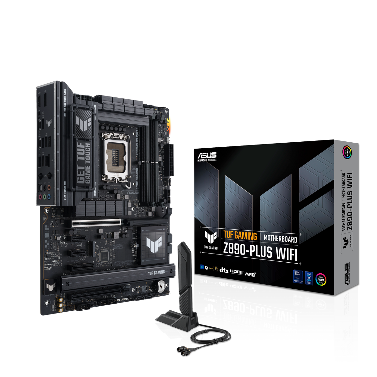 ASUS TUF GAMING Z890-PLUS WIFI – Mainboard – LGA 1851, Intel Z890, ATX, DDR5