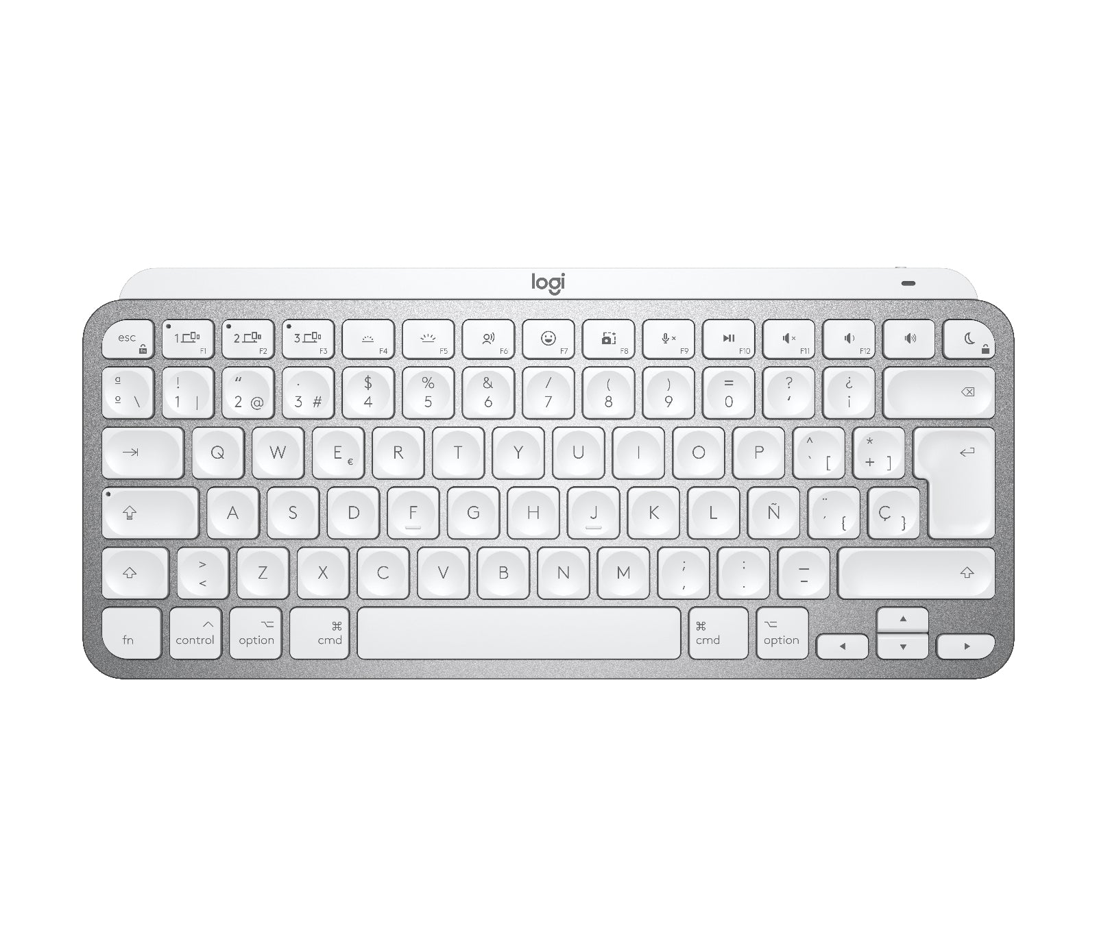 Logitech MX Keys Mini für Mac – Mini Tastatur – Scherenmechanik – Bluetooth – Beleuchtet – Ohne Ziffernblock