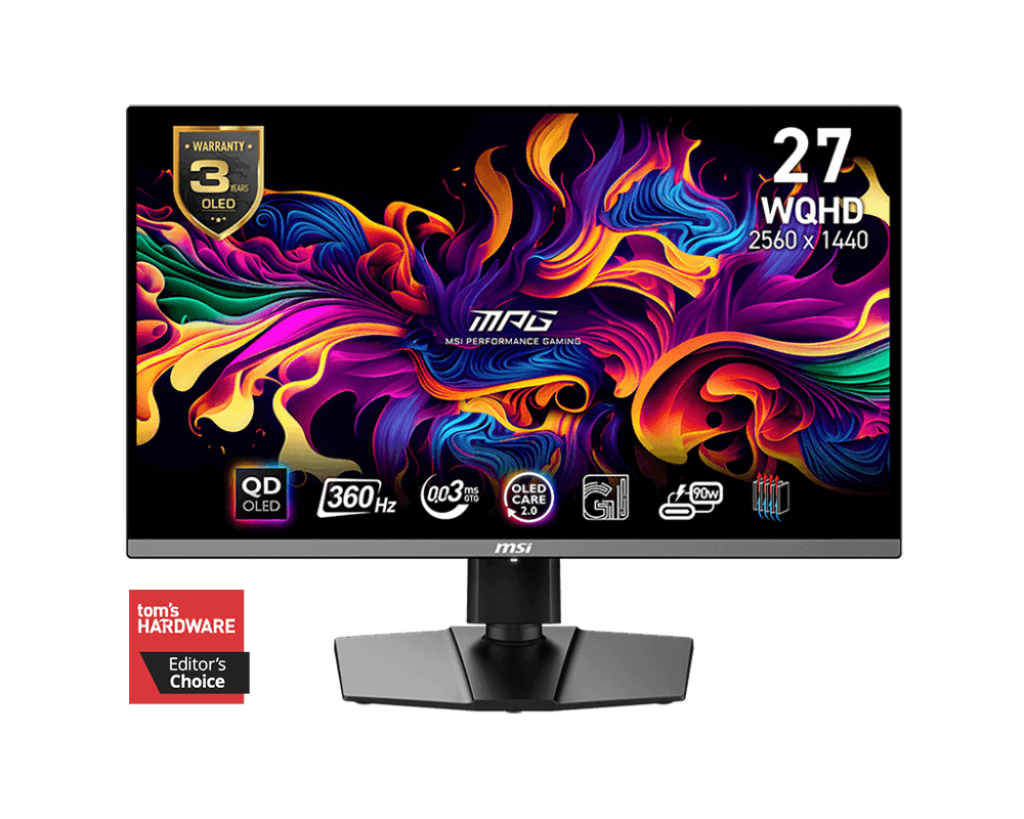 MSI MAG 271QPXDE QD-OLED E2 – Monitor, 26.5" 2560 × 1440 (WQHD)