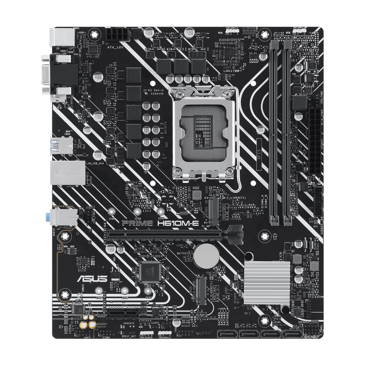 ASUS PRIME H610M-E-CSM – Mainboard – LGA 1700, Intel H610, mATX, DDR5