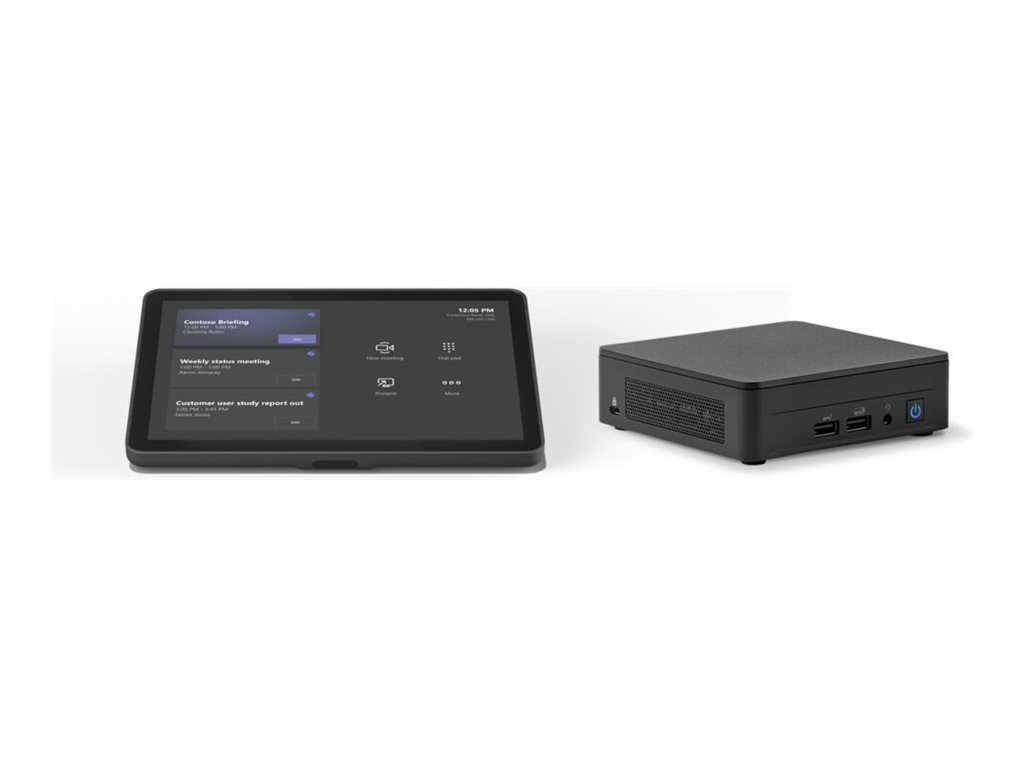 Logitech Tap + ASUS NUC Core 7 Base Bundle (no AV) – Controller-Set – für Microsoft Teams Rooms (MTR)