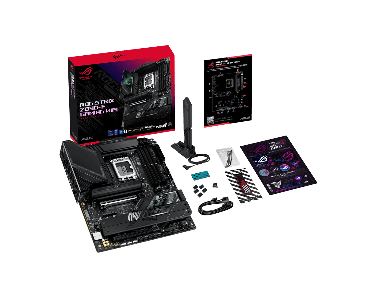 ASUS ROG STRIX Z890-F GAMING WIFI – Mainboard – LGA 1851, Intel Z890, ATX, DDR5