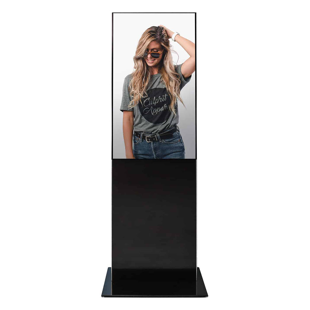 Littlebit Digital-Signage-Stand für 43" Displays – Metall, Schwarz – Slim Informer Indoor