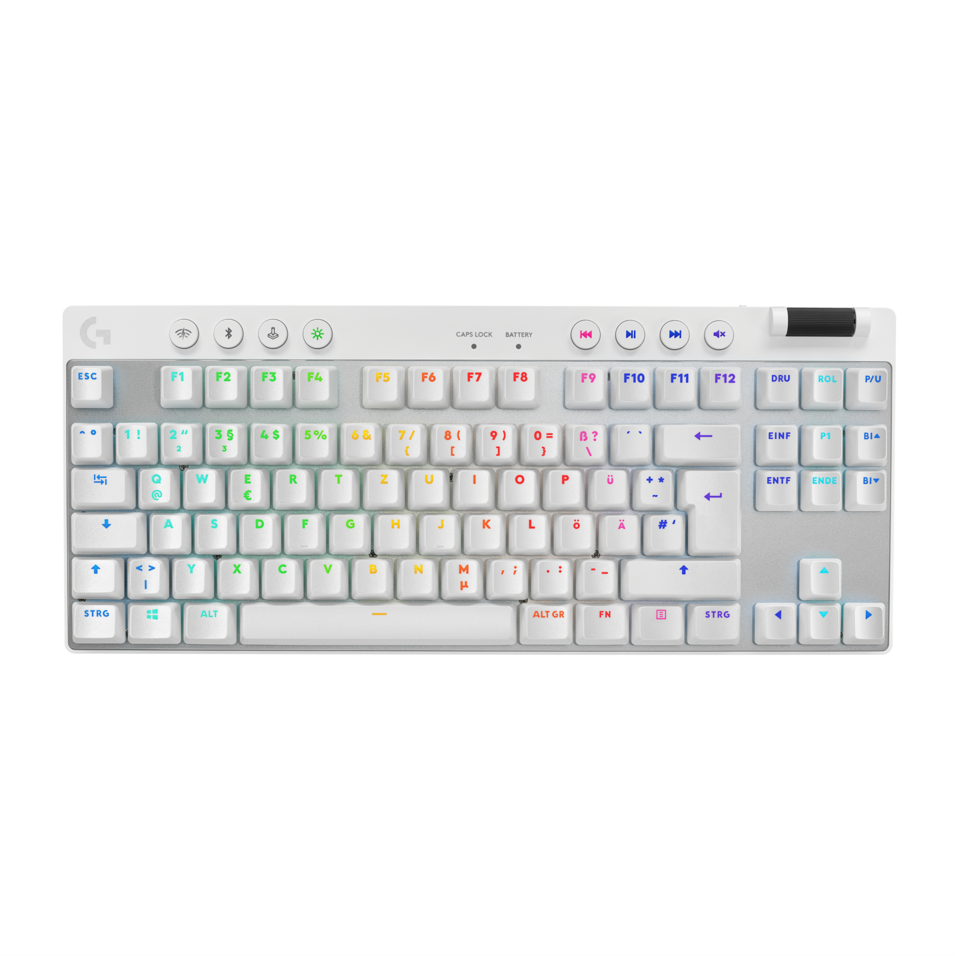 Logitech G PRO X 60 – Gaming-Tastatur 60% – Mechanisch – Bluetooth & 2,4 GHz (Nano-Empfänger) – QWERTZ (CH)