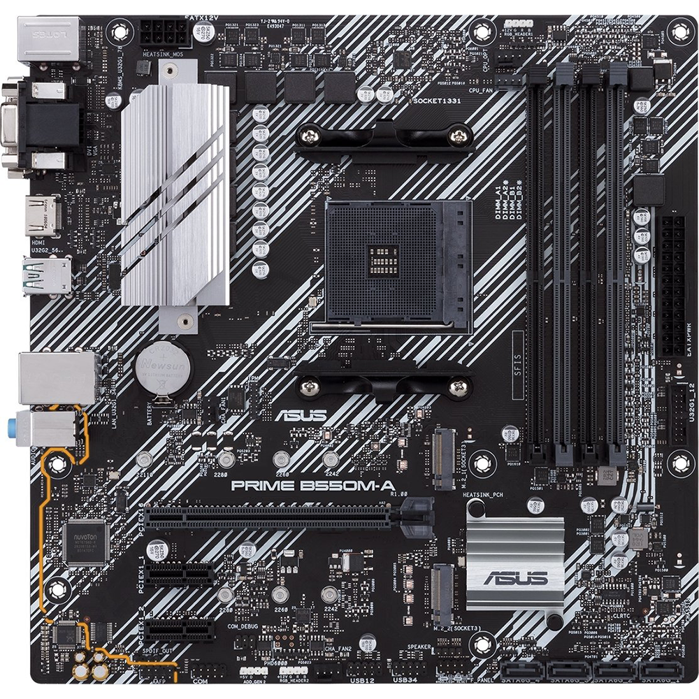 ASUS PRIME B550M-A/CSM – Mainboard – AM4, AMD B550, mATX, DDR4, für AMD Ryzen 3000 Serie