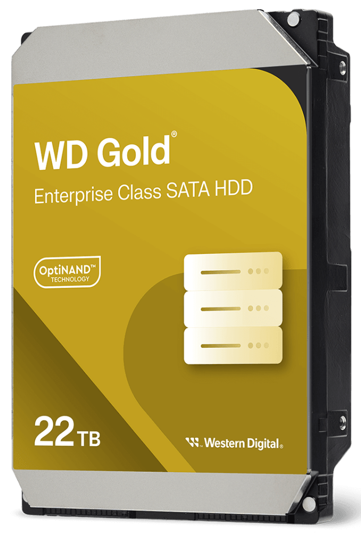 Western Digital Gold HA750 Speichergerät – 22 TB, SATA 6 Gb/s, 3,5"
